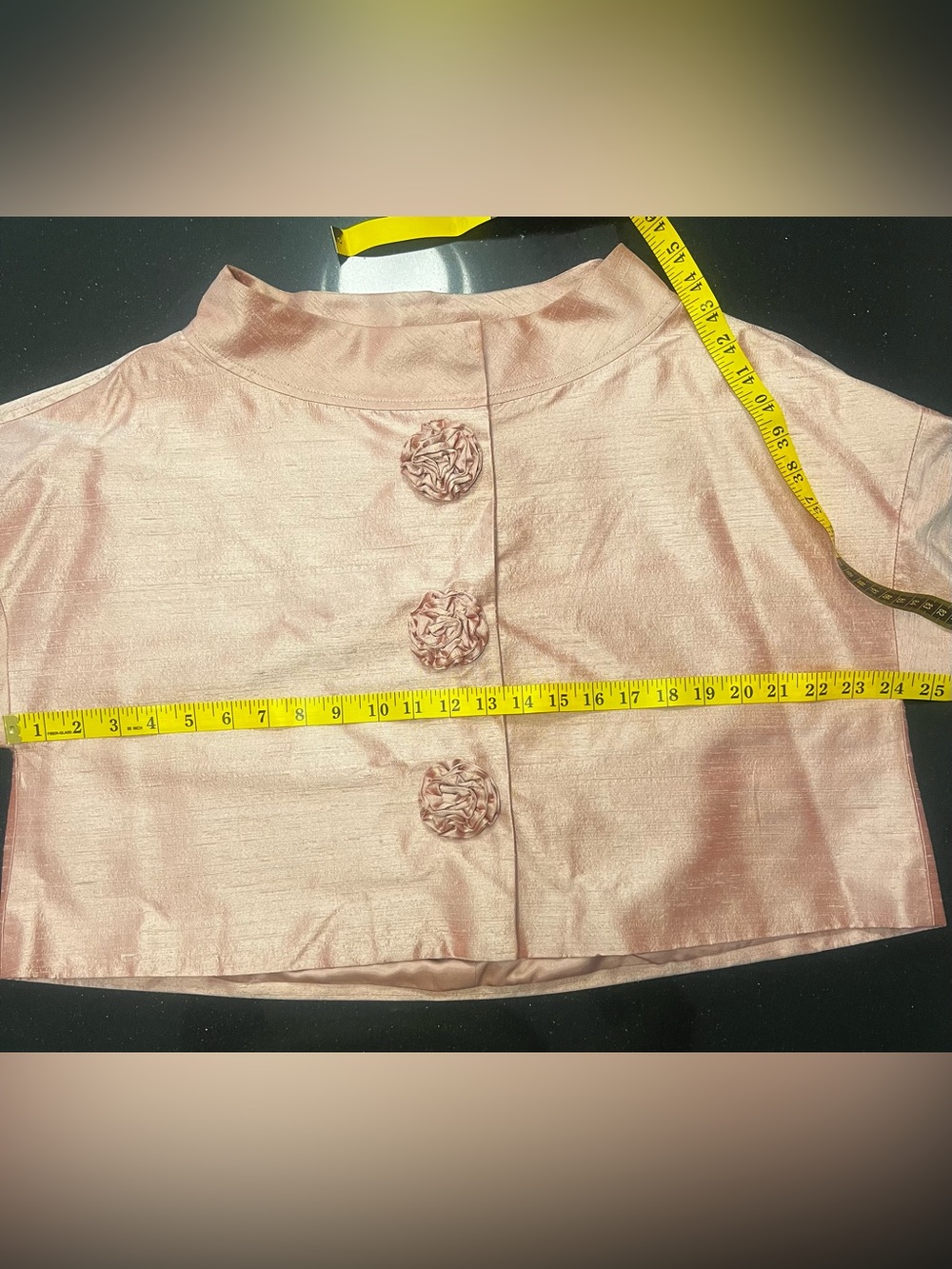 Ellen Tracy Rose Pink SilkTwo-Piece Skirt Set - Picture 12 of 16